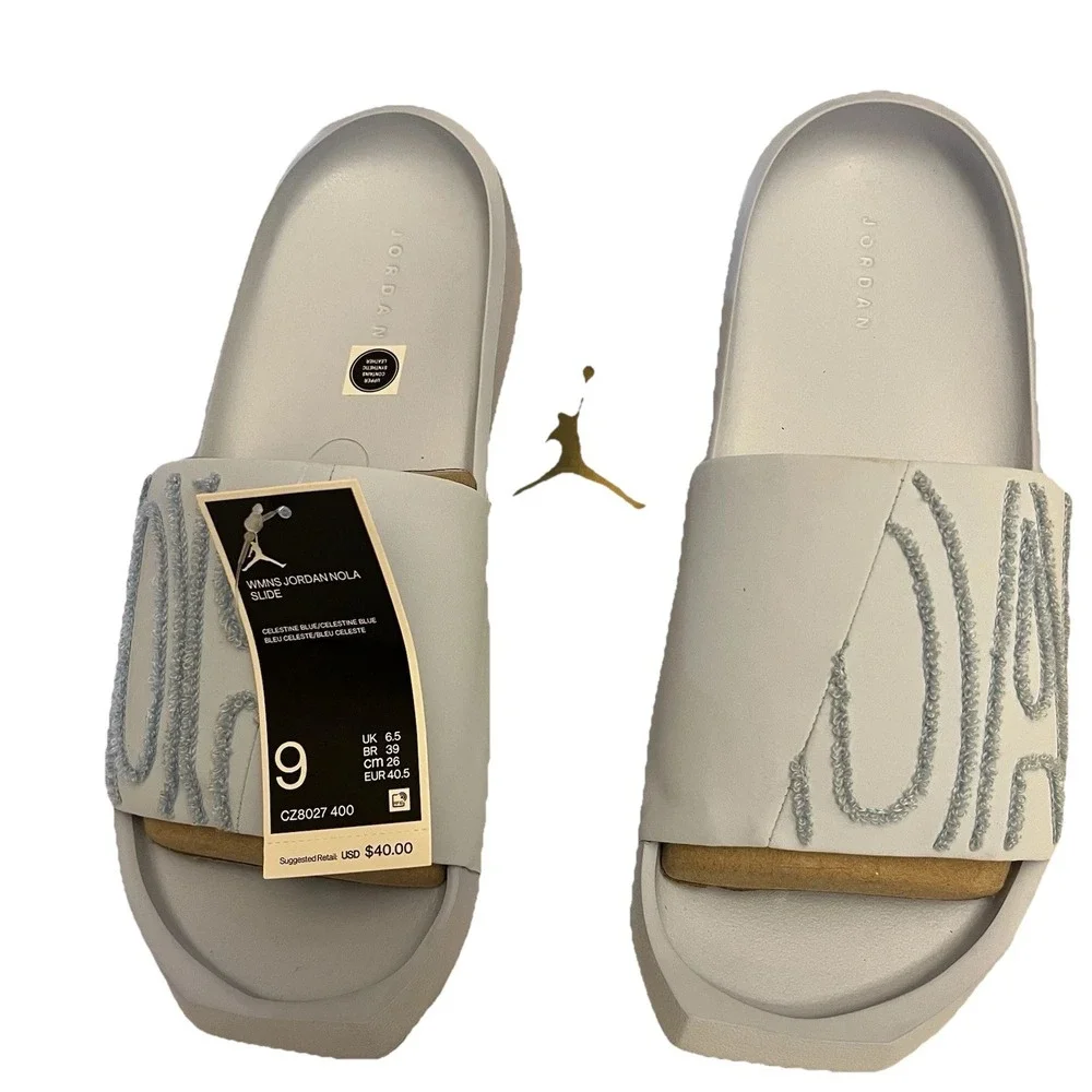 Women's Jordon Nola Slide Sz 9 Celestine Blue - Picture 10 of 10